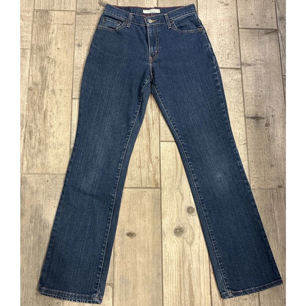 Levi’s 550 Relaxed Boot Cut Jeans Y2K Red Stitching Size 4 Medium